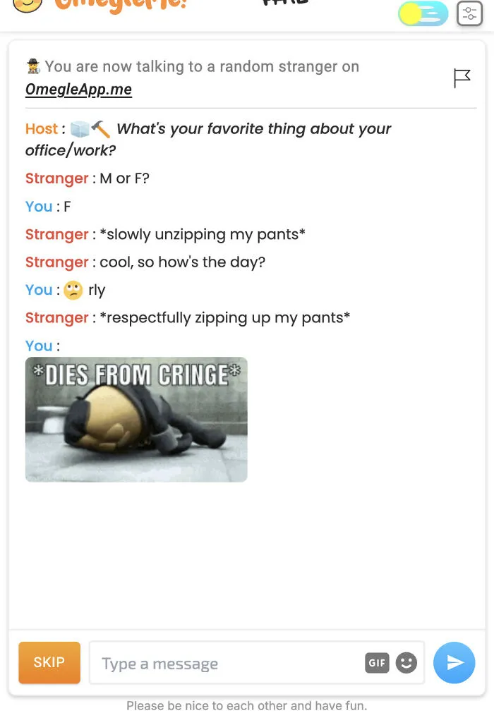 Omegle Cringe