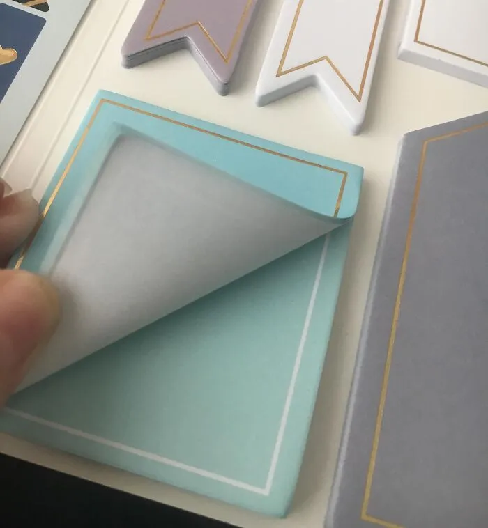 Bought These Sticky Notes Cause I Thought The Gold Border Was Nice