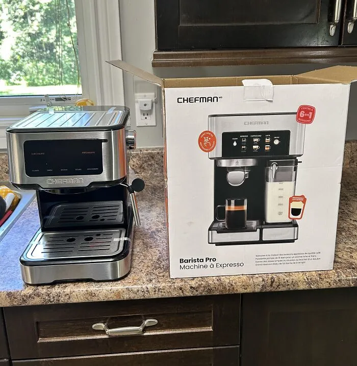 Bought My Husband A New Coffee Machine For Our Anniversary. What Was In The Box, Was Not What Was Pictured On The Box