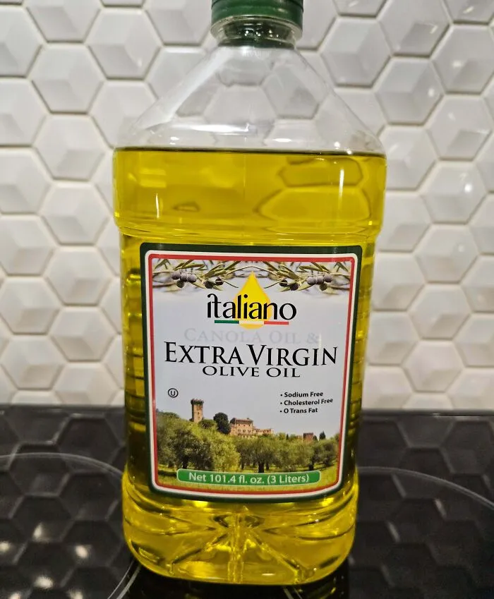 Deceptive Front Label - Canola Oil Is In A Very Light Font Color