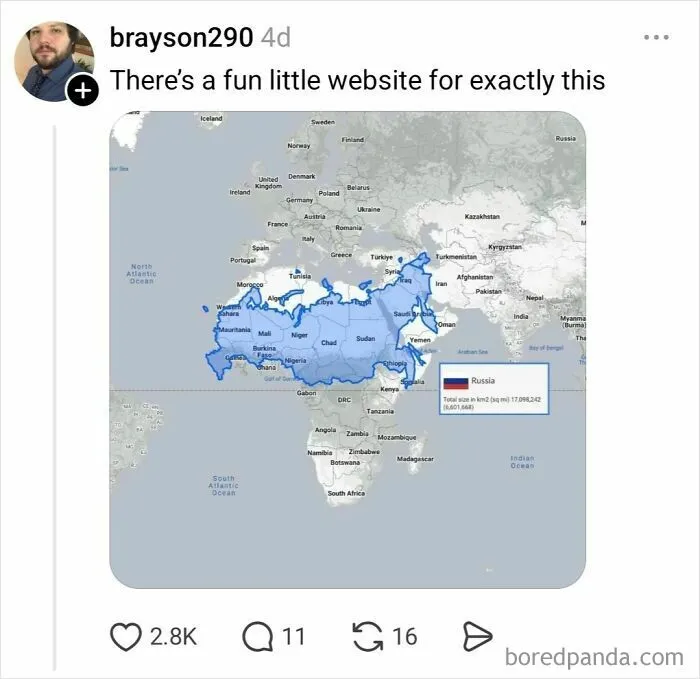 Someone Asks Why Maps Lie About Sizes, Internet Delivers A Hilarious Reality Check (35 Pics)