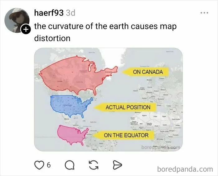 Someone Asks Why Maps Lie About Sizes, Internet Delivers A Hilarious Reality Check (35 Pics)