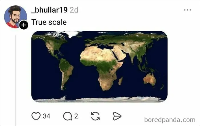 Someone Asks Why Maps Lie About Sizes, Internet Delivers A Hilarious Reality Check (35 Pics)