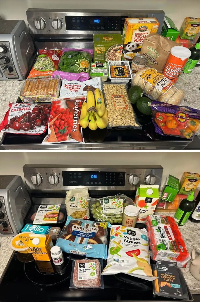 $63 At Trader Joe’s And $63 At Whole Foods Comparison