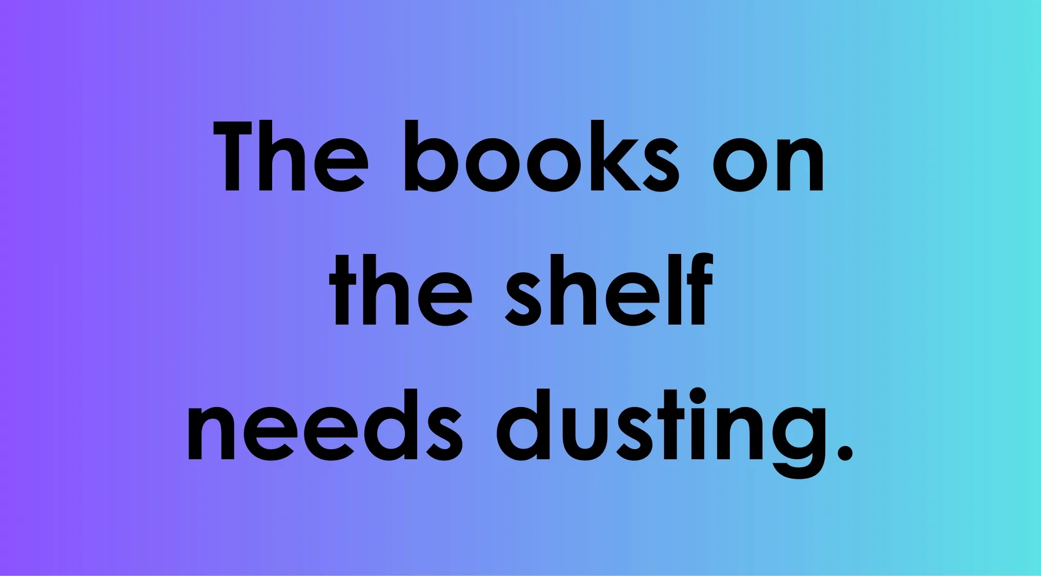 Sentence on a blue-purple gradient background illustrating a language quiz about spotting mistakes in literary text.