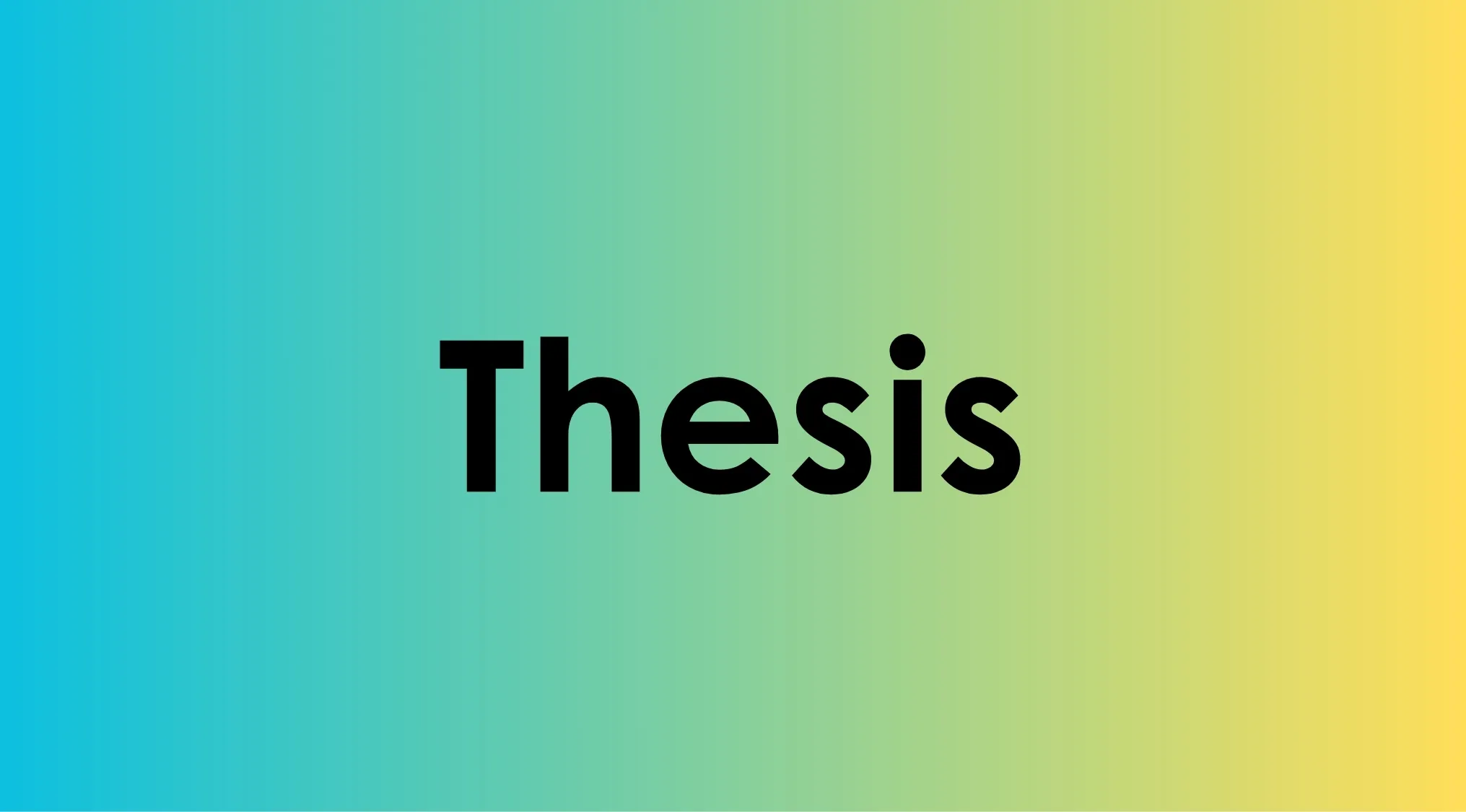 Thesis word displayed on a gradient background in a language quiz testing how literary are you and word plurals