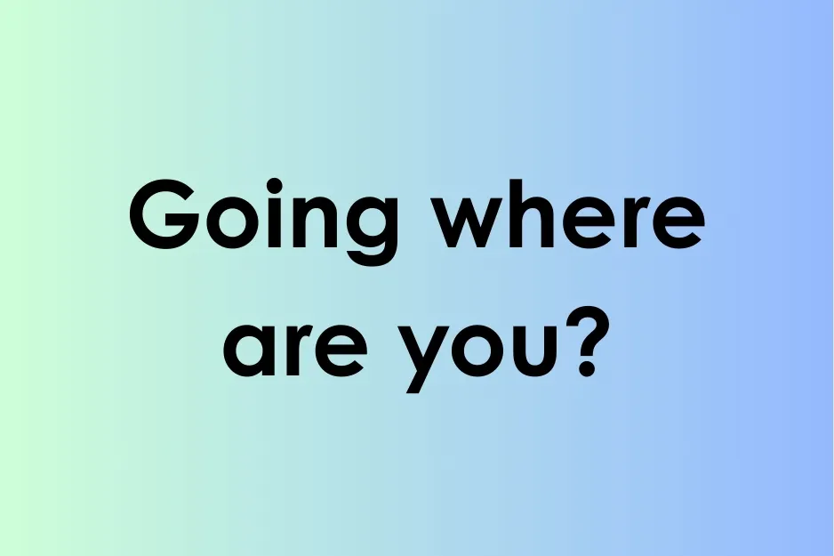 Text showing a common example question about which sentence is correct with a colorful gradient background.