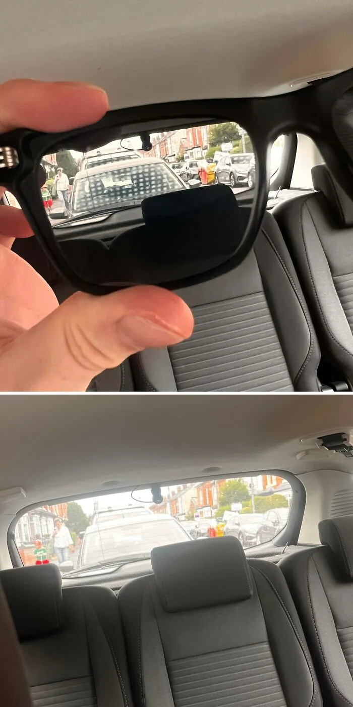 What’s With My Sunglasses Adding This Weird Pattern On My Rear Windscreen?
