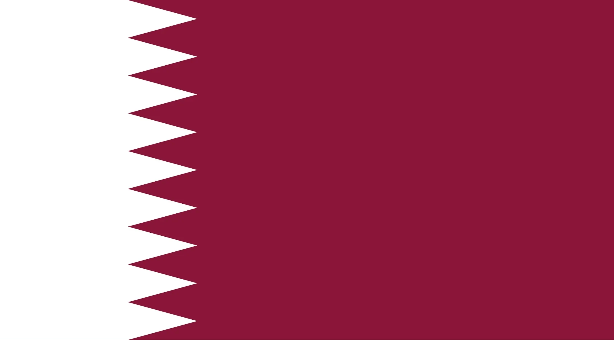 Qatar flag as a visual hint in a geography challenge to guess the country from the visual hint quiz.