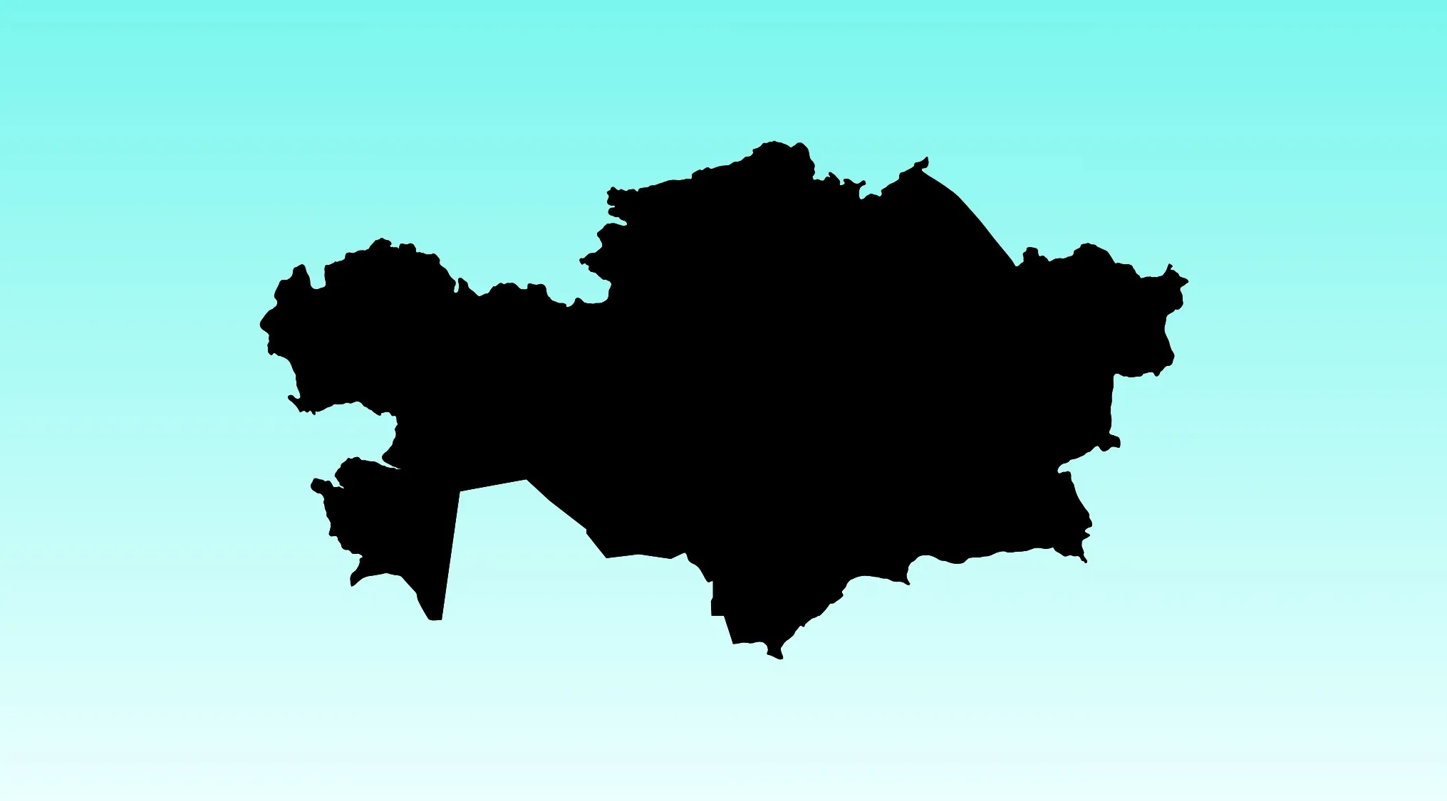 Silhouette of a country outline used as a visual hint in a geography challenge guessing the country by shape.