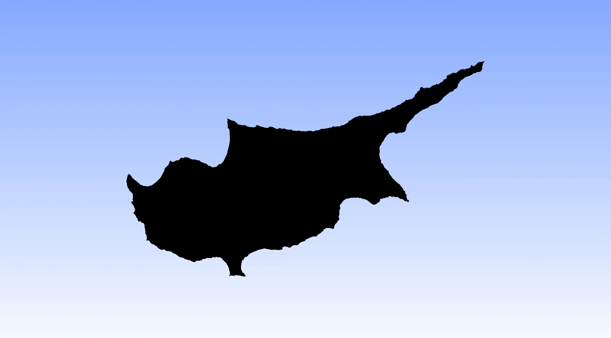 Outline of a country silhouette shown as a visual hint for a geography challenge guessing the country.