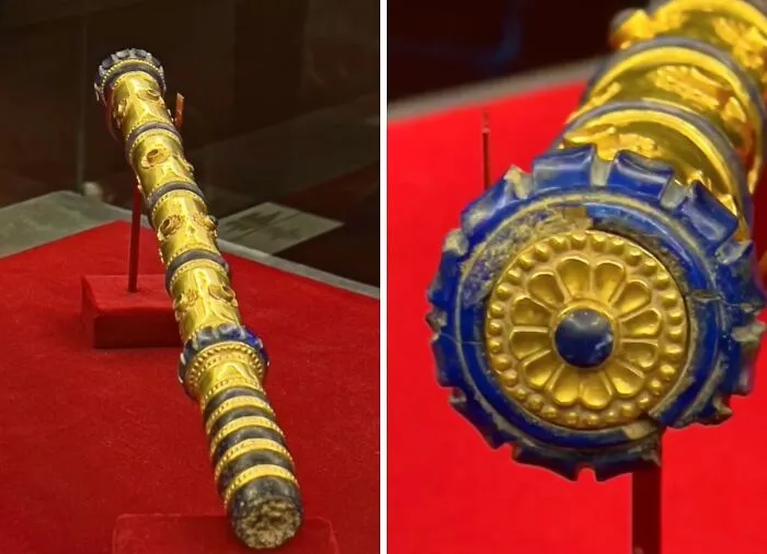 The Scepter Of Darius The Great (522–486 BC). Crafted From Gold And Lapis Lazuli, It Was Discovered In 1959 At The Apadana Palace In Persepolis