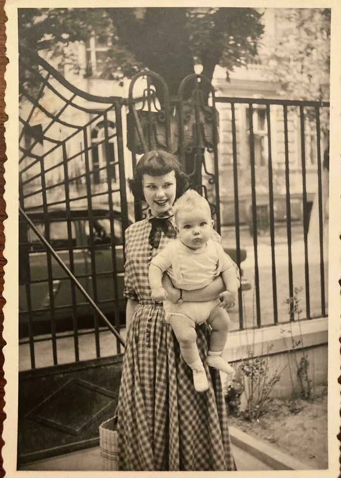 My Stylish Grandma, Holding A Gigantic Baby (My Dad)