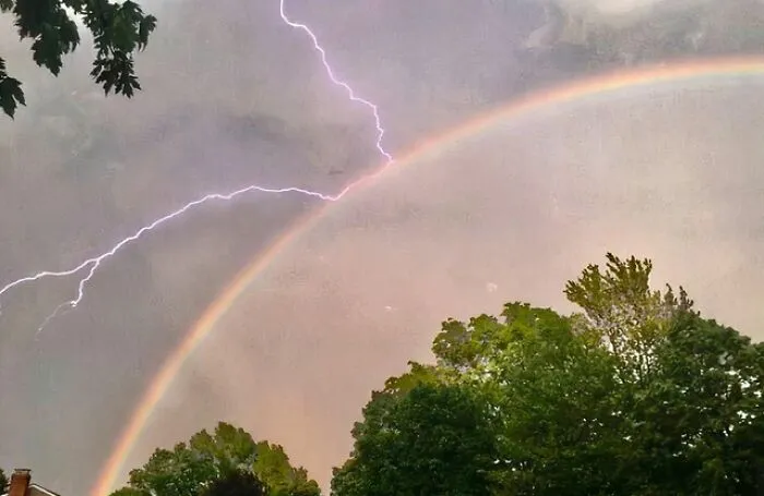 Rainbow Deflecting Lightning