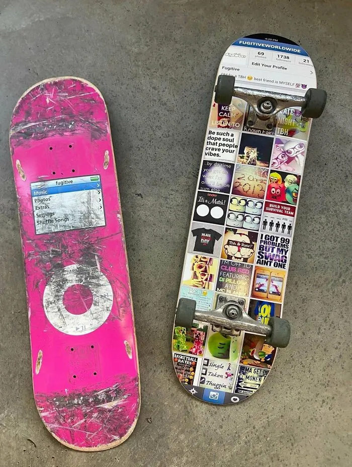 Some Skate Decks I Made Inspired By My Teenage Years