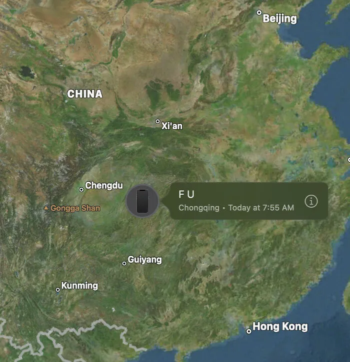 My Phone Got Stolen In Spain 3 Years Ago And I've Been Watching It Move Around China For The Past 3 Years