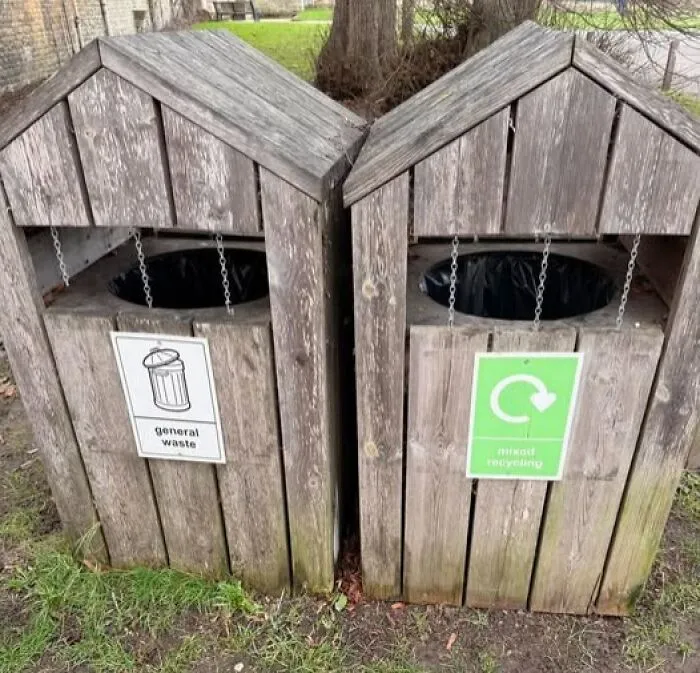 What Are The Hanging Chains For In These Bins? They Are Only Fixed From The Top And Swing In The Wind