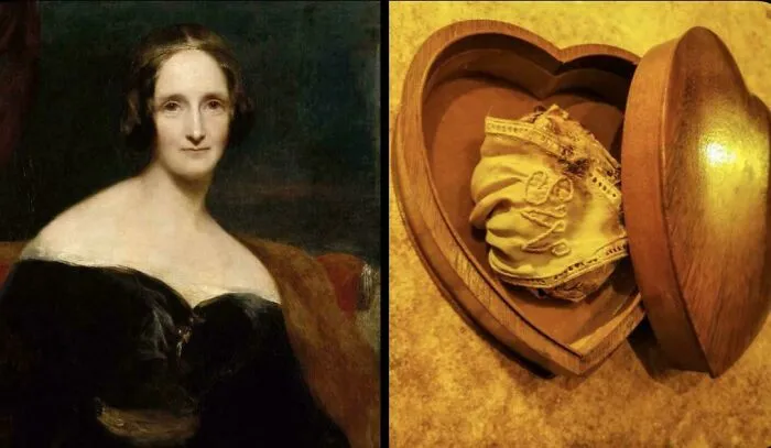 ‘Frankenstein’ Author Mary Shelley Kept Her Deceased Husband's Calcified Heart And Carried It With Her For Nearly 30 Years Until Her Passing In 1851. A Year Later, It Was Found In A Desk Drawer, Wrapped In A Copy Of One Of His Final Poems