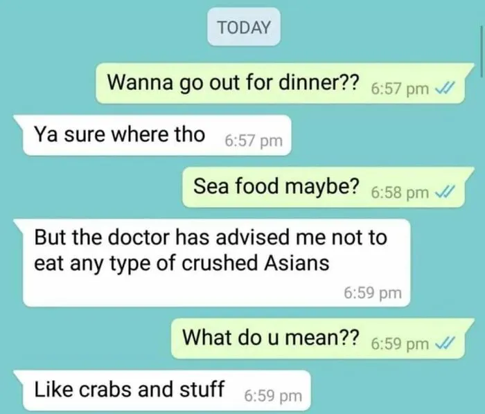 Are You Allergic To Crushed Asians?