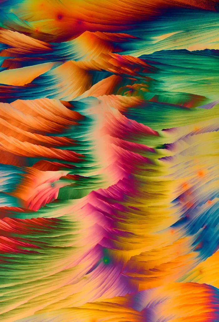 This Microscopic Mountain Range Is A Combination Of Crystallized Lidocaine And Gentisic Acid In Ethanol