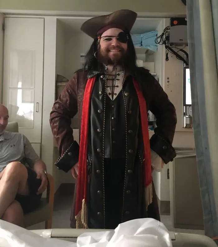 Had My Leg Amputated And My Brother Shows Up To The Hospital Dressed As A Pirate