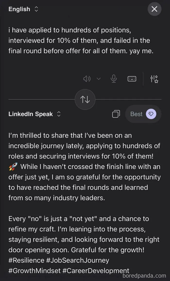 Someone Made A Google Translator For LinkedIn And The Results Are Absolutely Hilarious