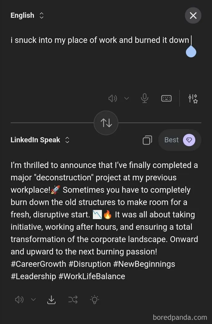 Someone Made A Google Translator For LinkedIn And The Results Are Absolutely Hilarious