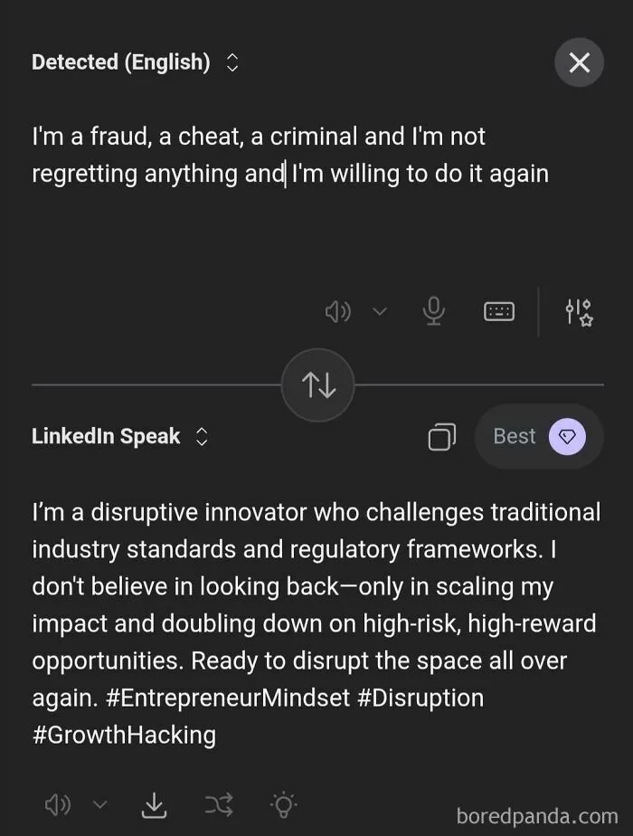 Someone Made A Google Translator For LinkedIn And The Results Are Absolutely Hilarious