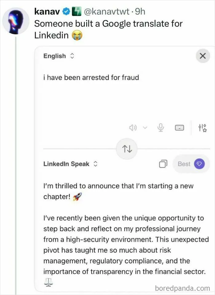 Someone Made A Google Translator For LinkedIn And The Results Are Absolutely Hilarious