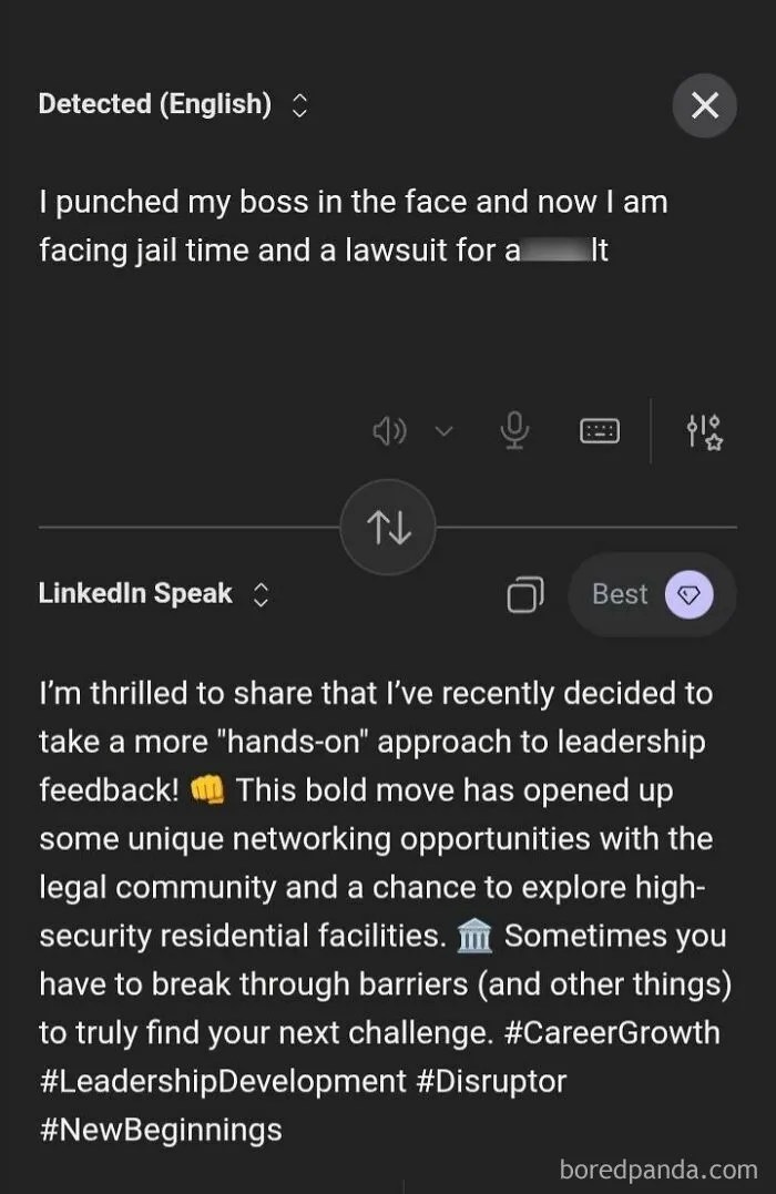 Someone Made A Google Translator For LinkedIn And The Results Are Absolutely Hilarious