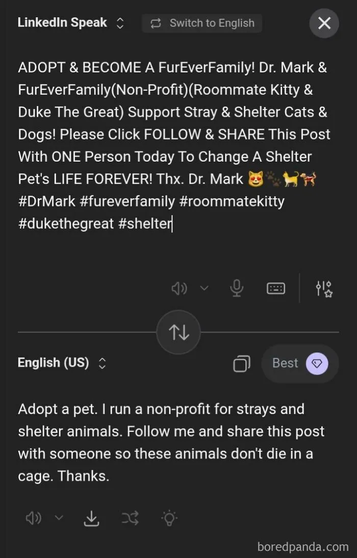 Someone Made A Google Translator For LinkedIn And The Results Are Absolutely Hilarious