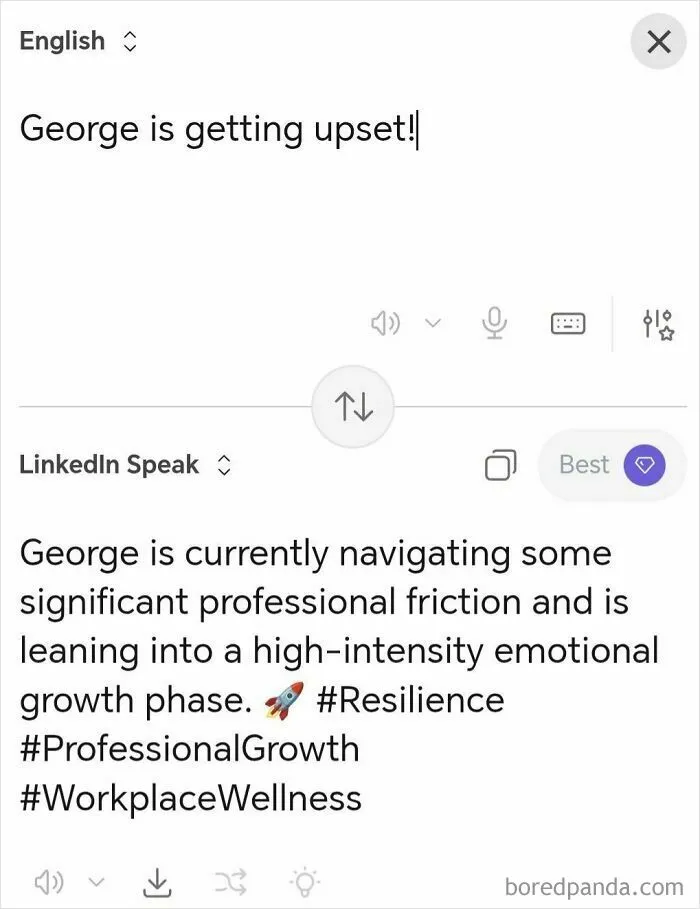 Someone Made A Google Translator For LinkedIn And The Results Are Absolutely Hilarious