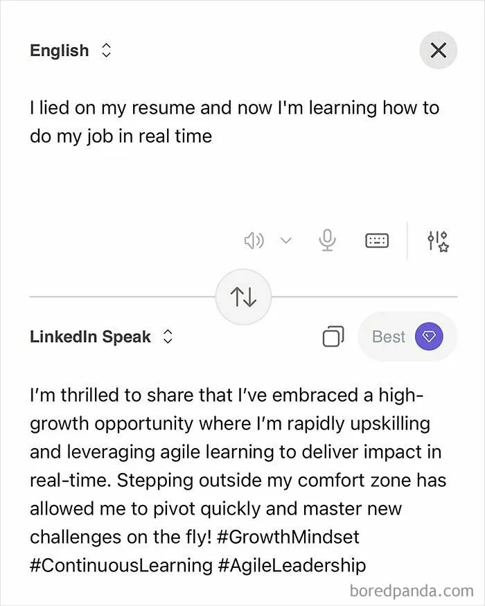 Someone Made A Google Translator For LinkedIn And The Results Are Absolutely Hilarious