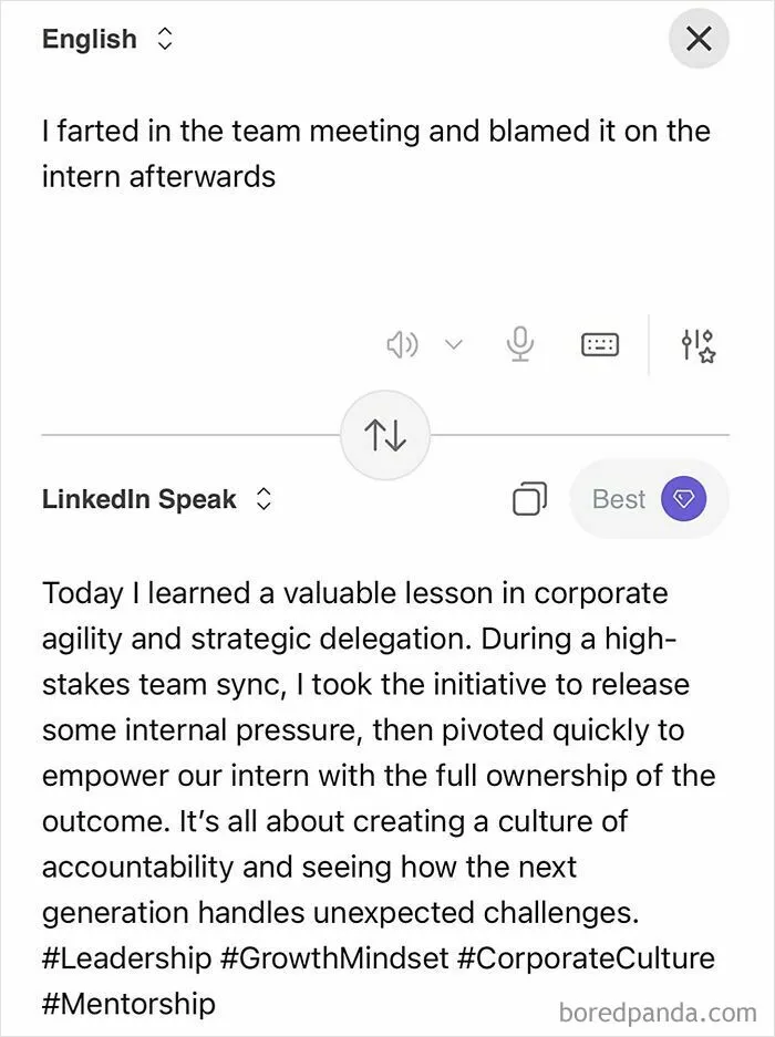 Someone Made A Google Translator For LinkedIn And The Results Are Absolutely Hilarious