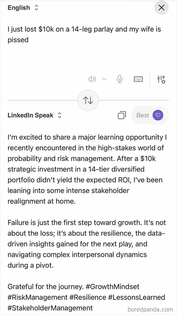 Someone Made A Google Translator For LinkedIn And The Results Are Absolutely Hilarious