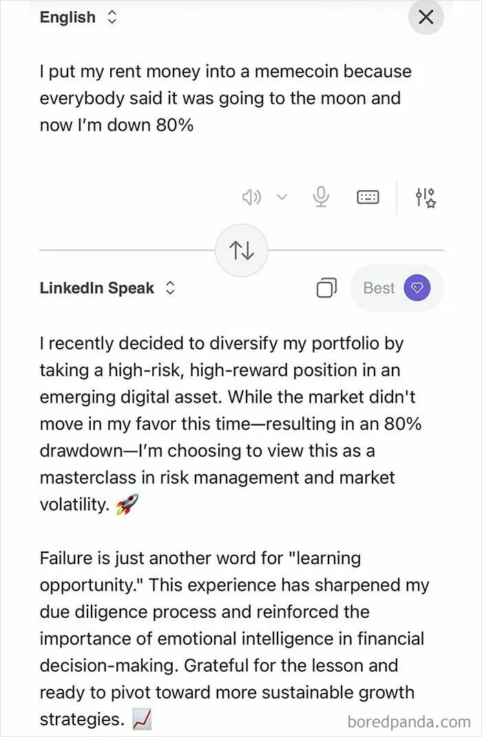 Someone Made A Google Translator For LinkedIn And The Results Are Absolutely Hilarious
