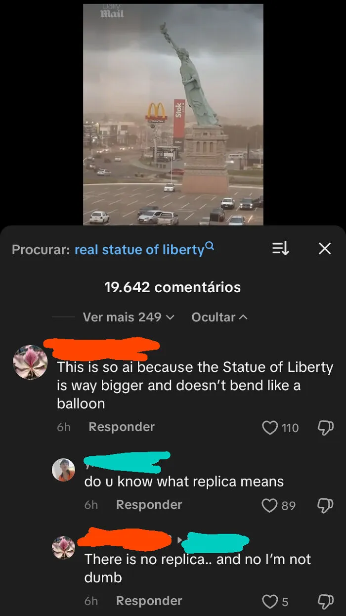 There Are No Replicas Of The Statue Of Liberty, So This Is AI