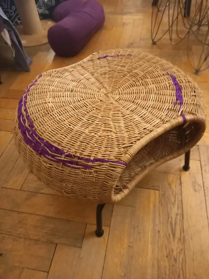 Inspired By One Of The Users Here - Mended IKEA Coffee Table Our Cat Loves To Scratch