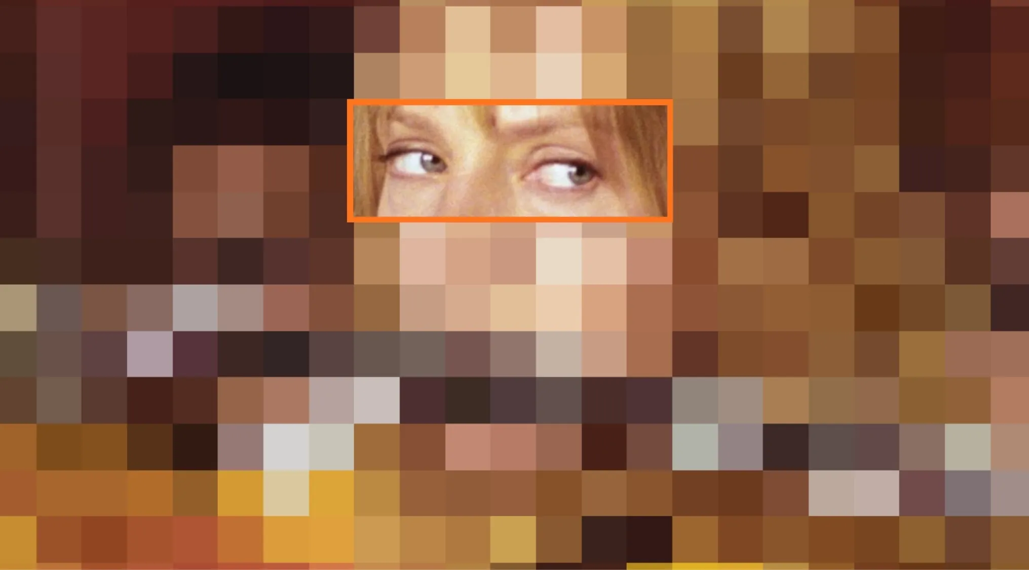 Close-up of a movie character's eyes for the guess the movie from characters' eyes challenge part 2.