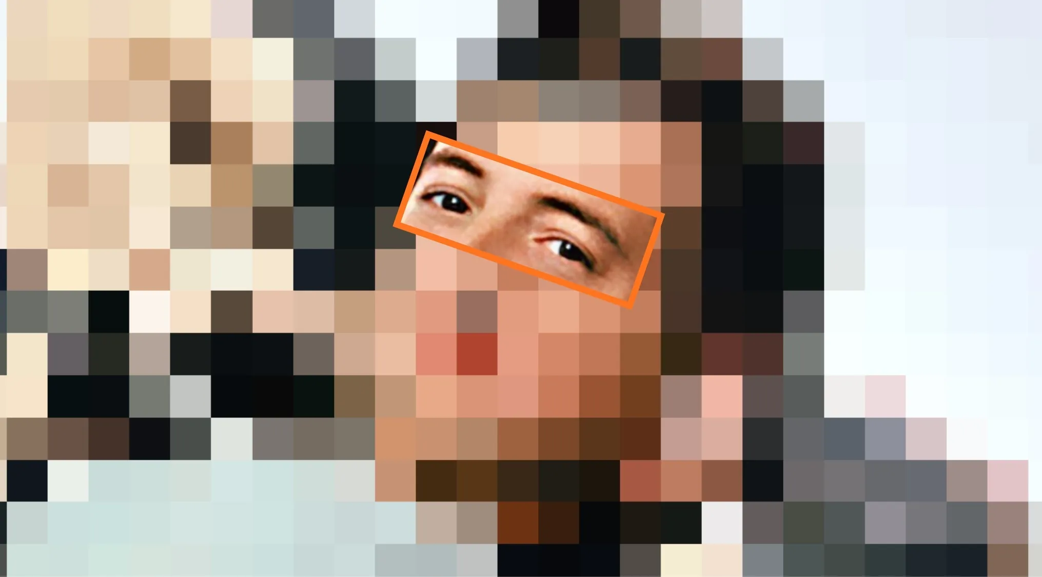 Close-up of a character's eyes from an 80s teen comedy movie for guess the movie challenge.