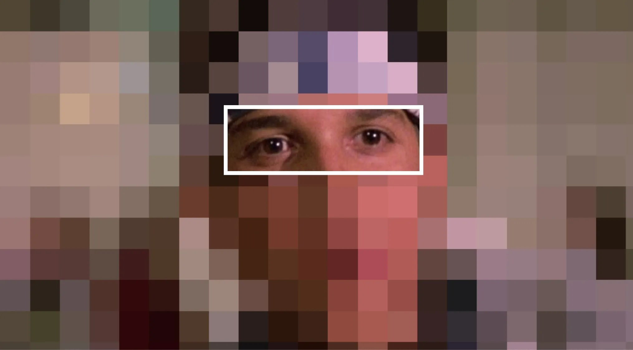 Close-up of eyes from a classic 80s movie character for Guess The Movie From The Characters' Eyes Part 2 game.