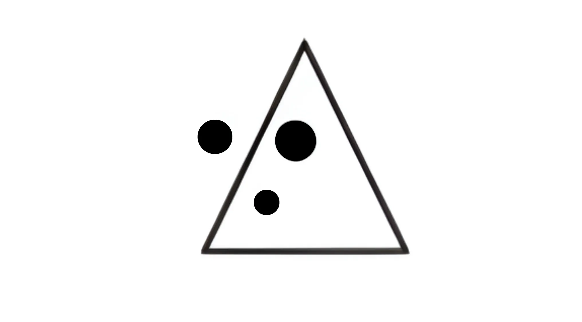 Black circle figure labeled C inside a triangle, part of the group comparison illustration.