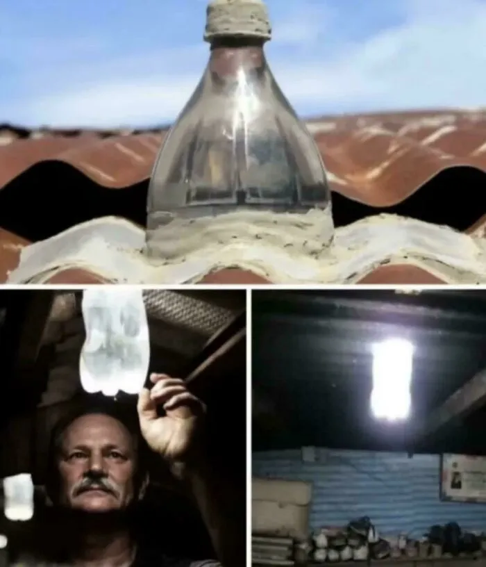 Alfredo Moser Found That A Plastic Bottle Filled With Water And Chlorine Could Illuminate A Home During Daylight Hours