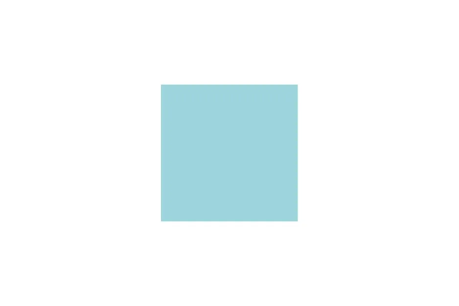 Light blue square figure representing the option C that correctly completes the sequence puzzle.