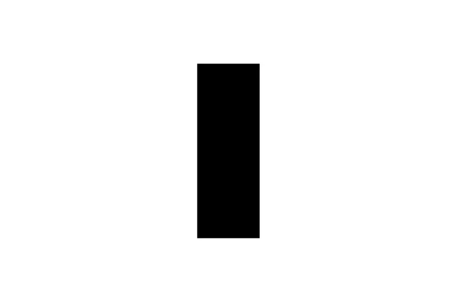 Black rectangular piece representing the missing piece in the matrix puzzle on a white background.
