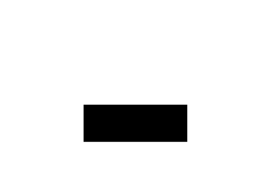 Black rectangular shape centered on white background in a simple matrix graphic for identifying the missing piece.