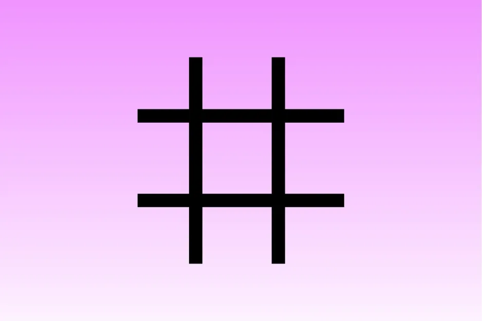 Black grid shape on a pink gradient background, used to select the shape that matches the sequence rule.
