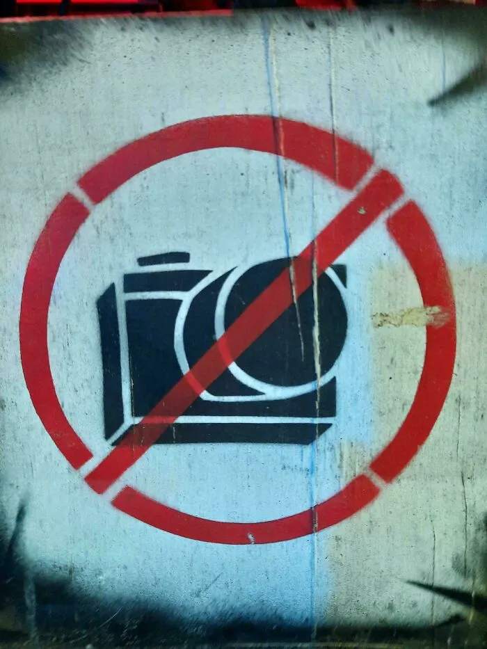 The Club I've Been At Tonight Had A "No Pictures" Sign. So Of Course I Took A Picture Of It