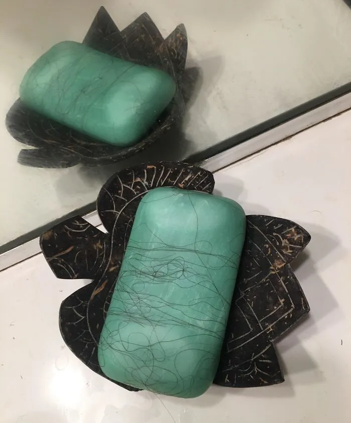 Guest Asks If They Can Take A Shower, I Provide A Towel And Show Them The Toiletries Drawer. They Use The Sink Bar Of Hand Soap On Their Body And Put It Back