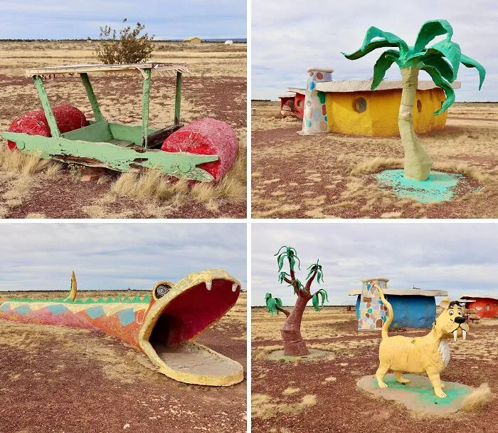 Flintstones Theme Park Left In Disrepair In The Desert